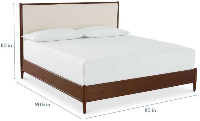 Bassett® Furniture Copenhagen Espresso California King Upholstered Panel Bed-3
