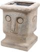 A & B Home Gray Vintage Stone Tribe Plant Pot-2
