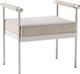 TOV Furniture Diva Cream Velvet Bench-0