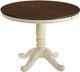 Signature Design by Ashley® Whitesburg Cottage White Round Dining Table Base-0