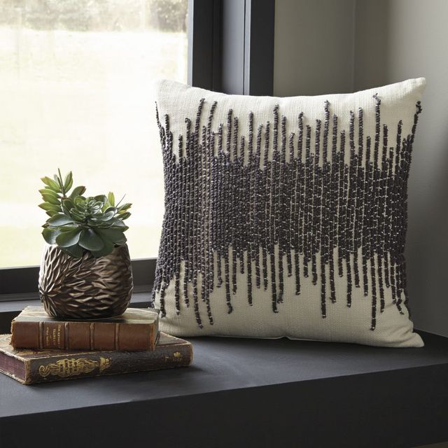 Signature Design by Ashley® Warneka 4-Piece Charcoal/Cream Pillows-3