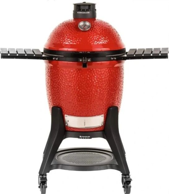 Kamado Joe® Big Joe® 18" Red Freestanding Charcoal Grill-0