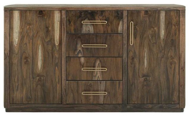 International Furniture Direct Balam Stained Dark Buffet-3