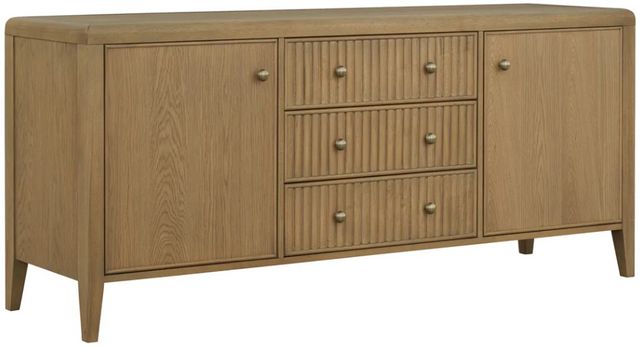 Flexsteel® Reed Driftwood Oak Entertainment Console-0
