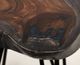 International Furniture Direct Parota Epoxy Stained Brown Cocktail Table with Black Base-5