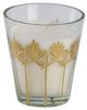 A & B Home Clear/Gold/White Soy Wax Candle-0