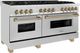 ZLINE Autograph Edition 60" Stainless Steel Pro Style Dual Fuel Range-3