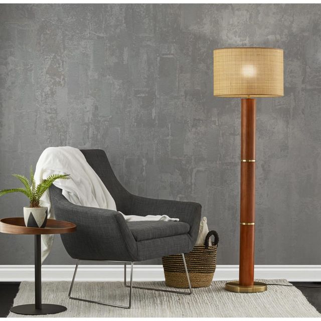 Adesso® Napa Walnut Floor Lamp-3