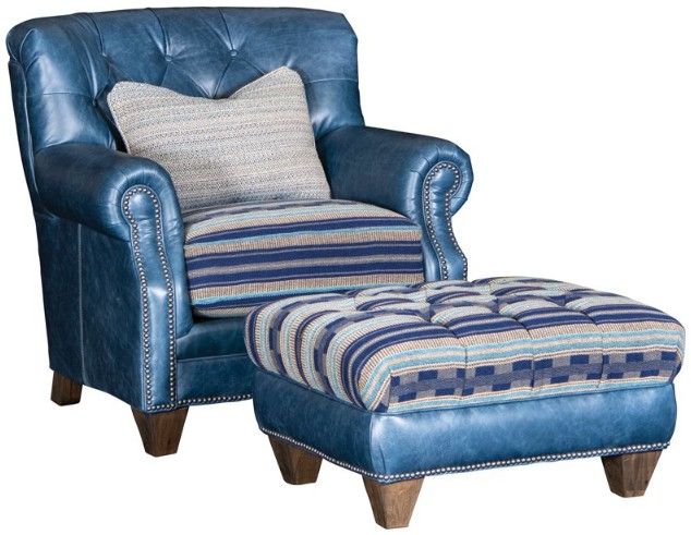 Mayo Furniture Customizable Leather and Fabric Chair-0