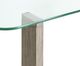 Magnussen Home® Bartlett Glass Top Cocktail Table with Smokey Pine Base-4