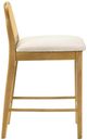 Armen Living Lucio Amber Glow/White Counter Stool-3