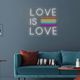 Classy Living Enlightened Love is Love Neon Sign-1