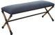 Uttermost® Firth Black/Light Brown/Navy Bench-0