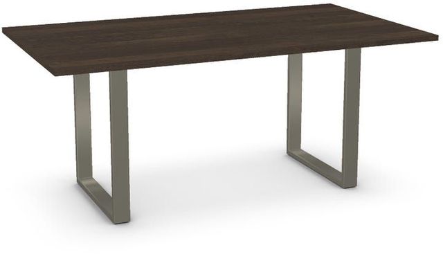 Amisco Customizable Burton 71.5" Birch Veneer Table-0