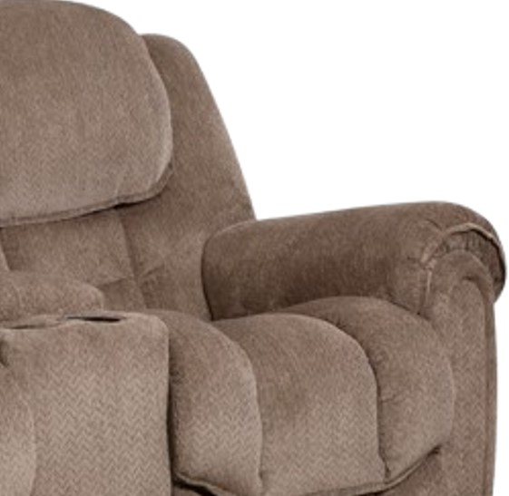 HomeStretch Del Mar Taupe Power Reclining Loveseat with Console - Thumbnail 2