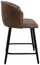International Furniture Direct Tamesis Brown/Matte Black Barstool-2