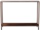 Moe's Home Collection Bottego White Marble Console Table with Antique Copper Frame-1