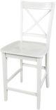 Jofran Inc. Simplicity Paperwhite X-Back Counter Stool-3