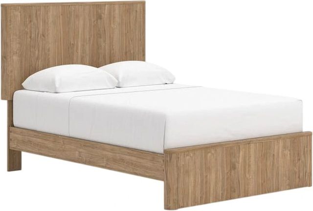 Signature Design by Ashley® Dovander Warm Natural Brown Full Panel Platform Bed-0
