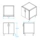 Kalamazoo™ Outdoor Gourmet Signature Series 30" Stainless Steel Storage Cabinet with Double Doors-1