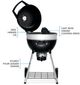 Napoleon PRO 23" Black Portable Charcoal Grill-5