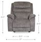 La-Z-Boy® Rosewood Ash Manual Wall Recliner-4
