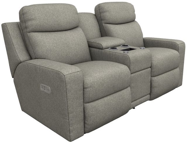 La-Z-Boy® Emmons Ash Power Reclining Loveseat with Console and Headrest-0