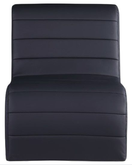 Meridian Furniture Ivy Black Vegan Leather Accent Chair-1