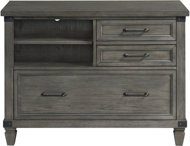 Intercon Foundry Brushed Pewter Lateral File Cabinet-1
