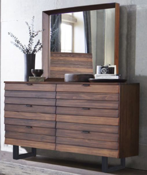 American Wholesale Furniture Urban 3-Piece Brown Queen Bedroom Set-2