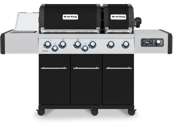 Broil King® Regal™ Q 690 Pro 6-Burner Black Freestanding Natural Gas Grill-0