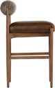 Four Hands Jazelle Havana Brown/Taupe Shearling Bar Stool-3