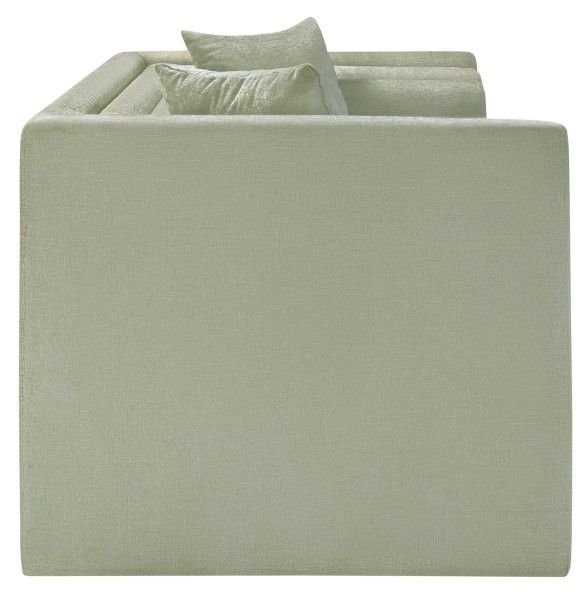 Meridian Furniture Everett Mint Chenille Fabric Loveseat-2