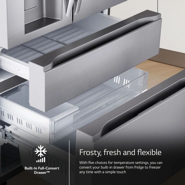 LG 36 in. 28.6 Cu. Ft. PrintProof™ Stainless Steel French Door Refrigerator-8