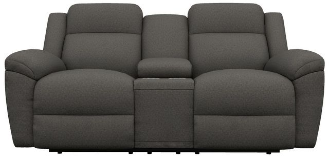 La-Z-Boy® Joel Charcoal Power Reclining Loveseat with Console, Headrest, and Lumbar-1