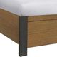 Elements International Breckenridge Black/Oak King Bed-4