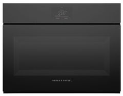 Fisher & Paykel Series 9 Minimal 24" Black Glass Steam Oven