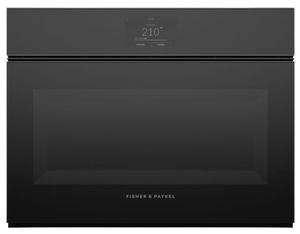 Fisher & Paykel Series 9 Minimal 24" Black Glass Steam Oven