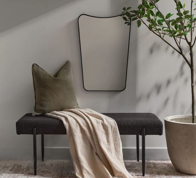 Renwil® Kateri Matte Black Accent Mirror-1