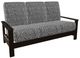 Telescope Casual Leeward Agra Classic/Kona Fabric/Polymer Outdoor Cushion Three-Seat Sofa with Chestnut Rustic Polymer Arms-0