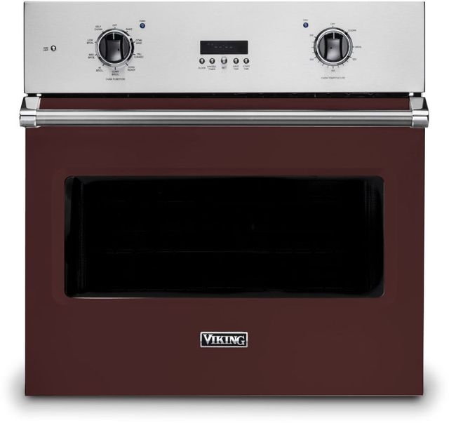 Viking® Professional 5 Series 30" Kalamata Red Built In Single Electric Select Wall Oven-0