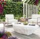 TOV Furniture Crag White Concrete Indoor/Outdoor Coffee Table-1