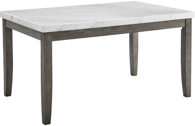 Steve Silver Co. Emily White Dining Table with Mossy Gray Base-0