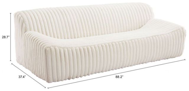 Zuo® Modern Osterbro Cream Sofa-1