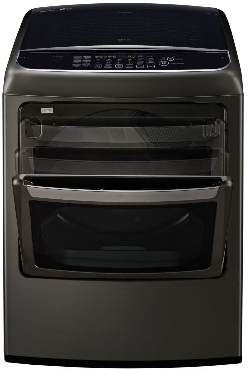 LG 7.3 Cu. Ft. Black Stainless Steel Front Load Electric Dryer-3