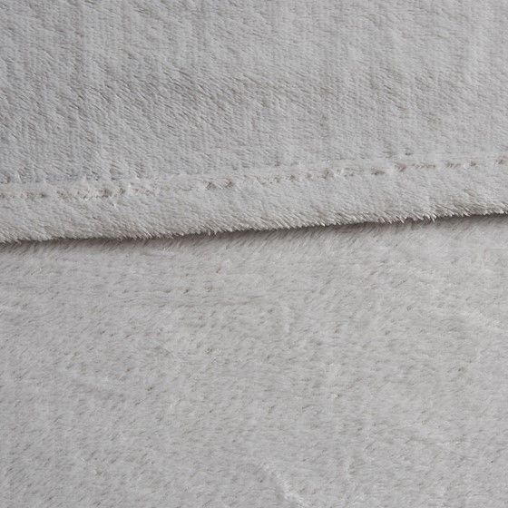 Olliix by Intelligent Design Microlight Plush Grey King Oversized Blanket-1