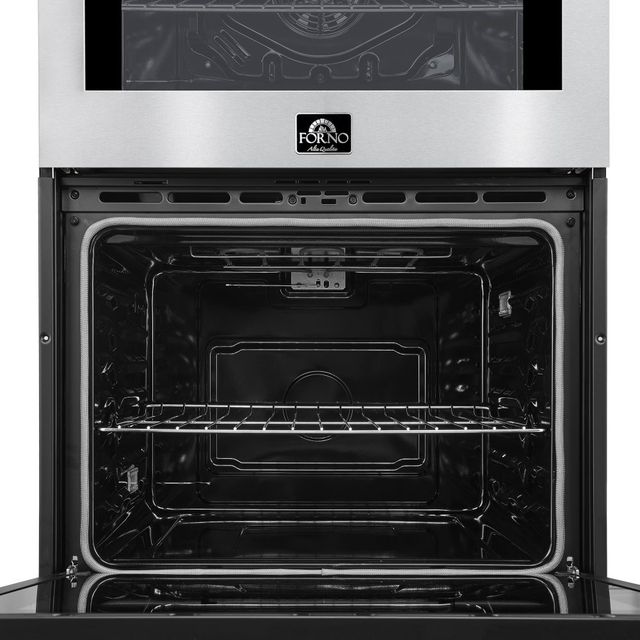 FORNO® Vomero 30" Stainless Steel Double Electric Wall Oven-4