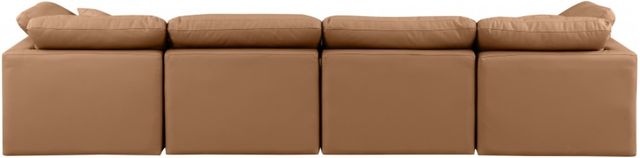 Meridian Furniture Indulge 4-Piece Cognac Modular Sectional Sofa-3