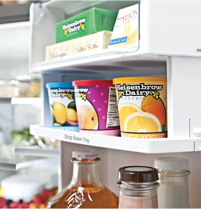 GE Profile™ 36 in. 22.23 Cu. Ft. Black Stainless Steel Counter Depth French Door Refrigerator-7