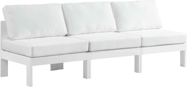 Meridian Furniture Nizuc 3-Piece White Outdoor Patio Modular Sofa-0